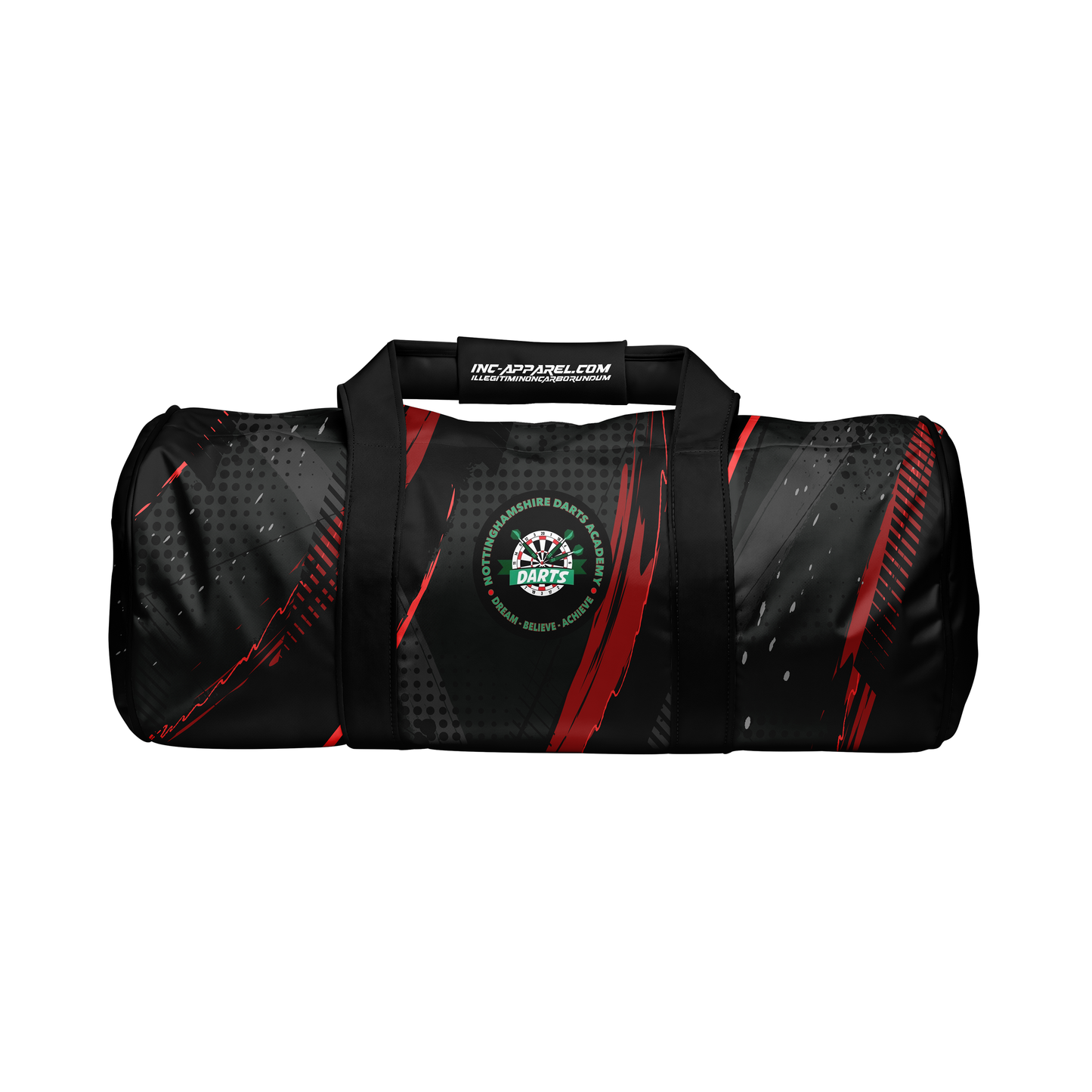 Official Nottinghamshire Darts Academy kit bag from INC-APPAREL