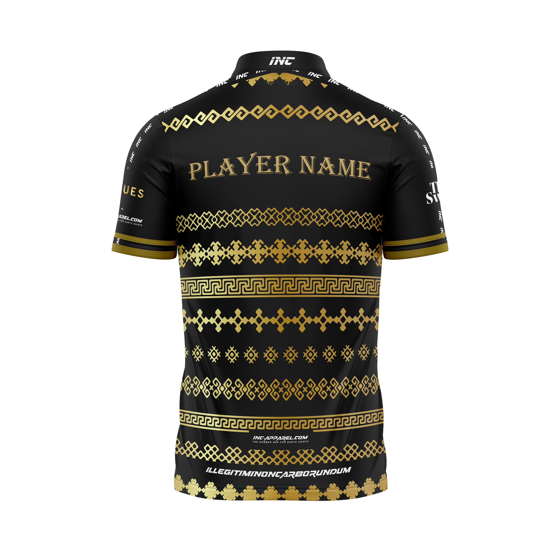 Official Stowmarket Pool Shirt Back view from INC-APPAREL – made-to-order breathable team shirt with club crest, athletic fit, and professional design.