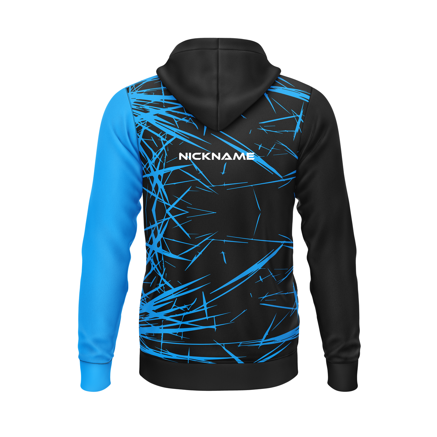 Ooclanoo Darts Hoodie - Caeruleus – Back View | INC-APPAREL