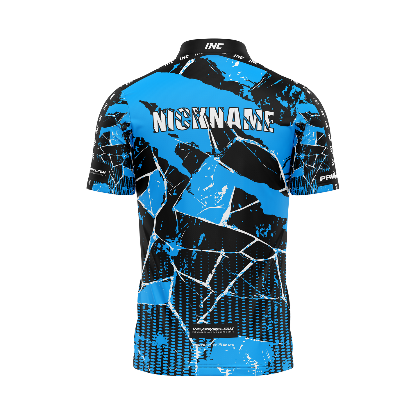 Primal Caeruleus Pro1 Darts Shirt – Back View | INC-APPAREL