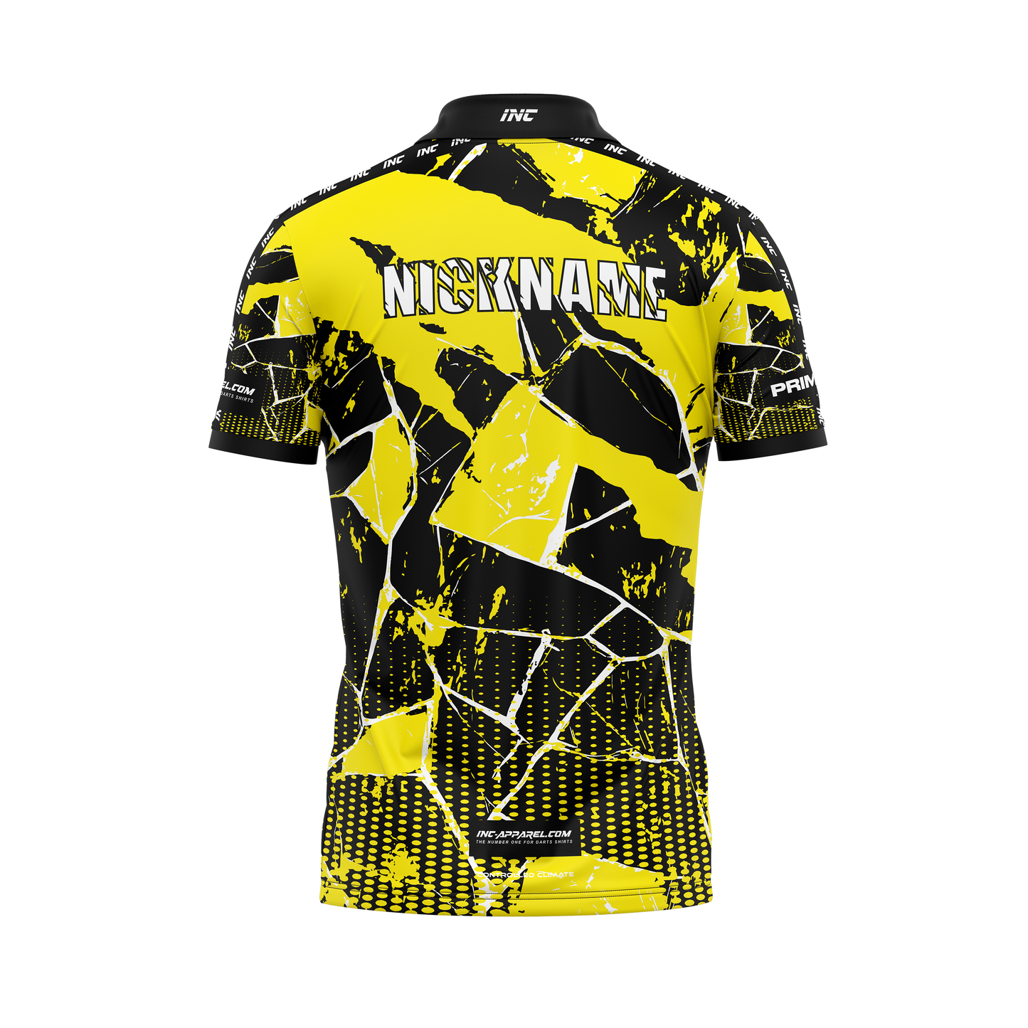 Primal Flavus Darts Zip Polo Shirt – Back View | INC-APPAREL