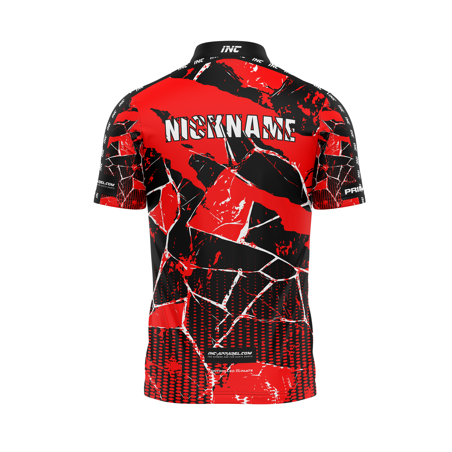 Primal Ruber Pro1 Darts Shirt – Back View | INC-APPAREL