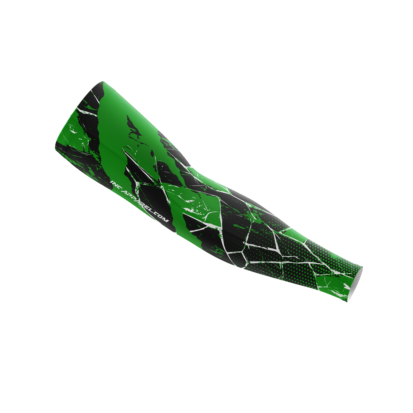 Primal Viridis Darts Sleeve – Front View with Vibrant Green Design and Compression Fit | INC-APPAREL