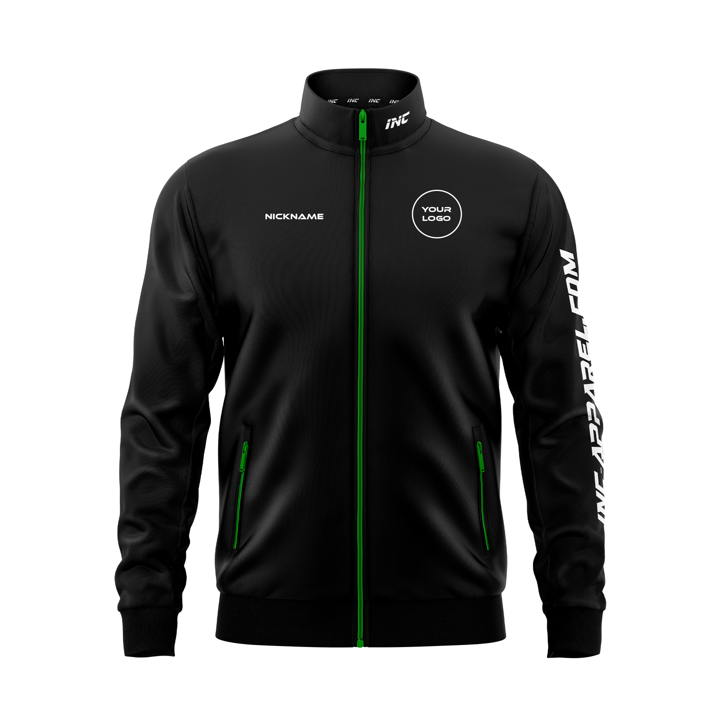 Primal Viridis Darts Tournament Jacket – Front View | INC-APPAREL