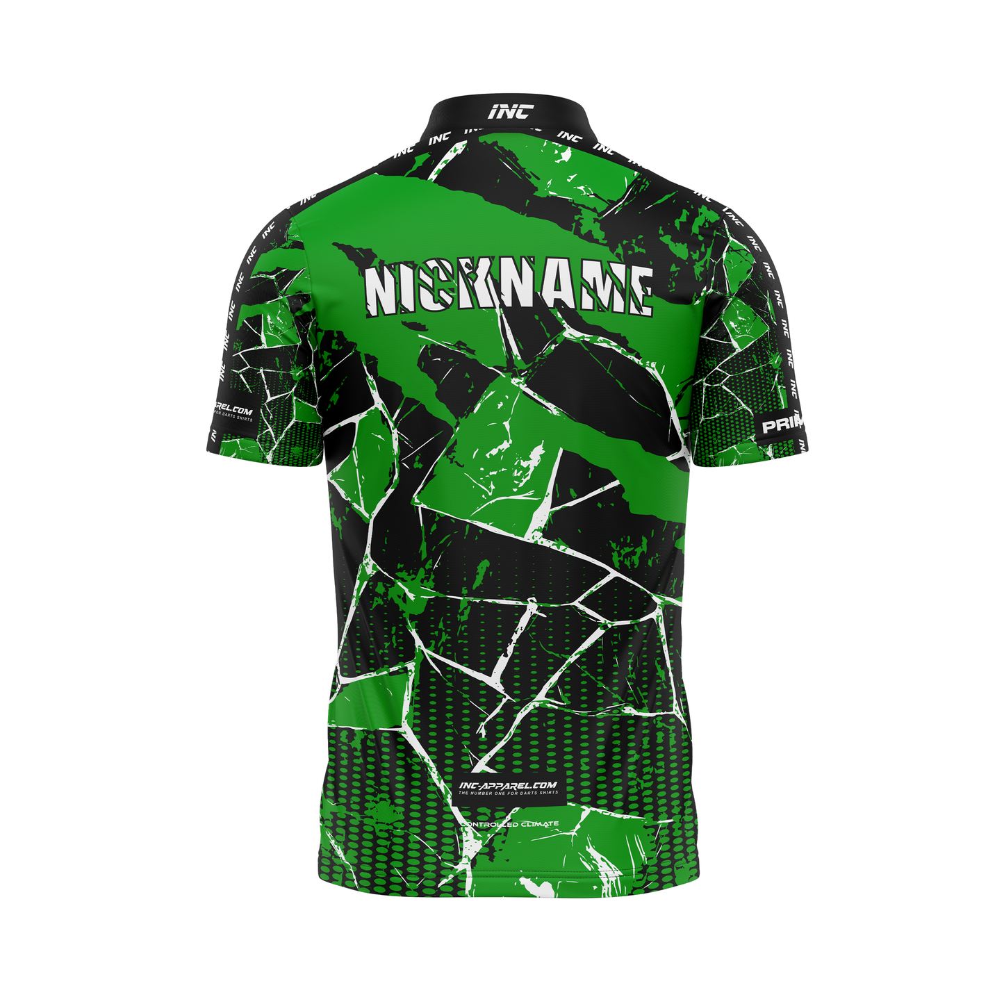 Primal Viridis Pro1 Darts Shirt – Back View | INC-APPAREL