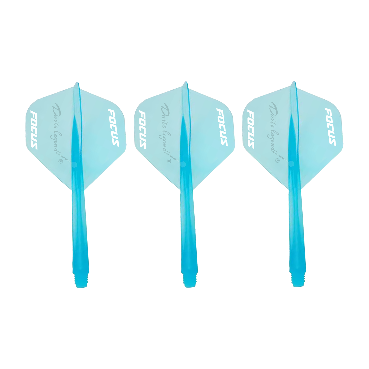 PRO1 integrated dart flights – Glacialis icy blue one-piece flight and stem combo for sleek control and cool precision | INC-APPAREL