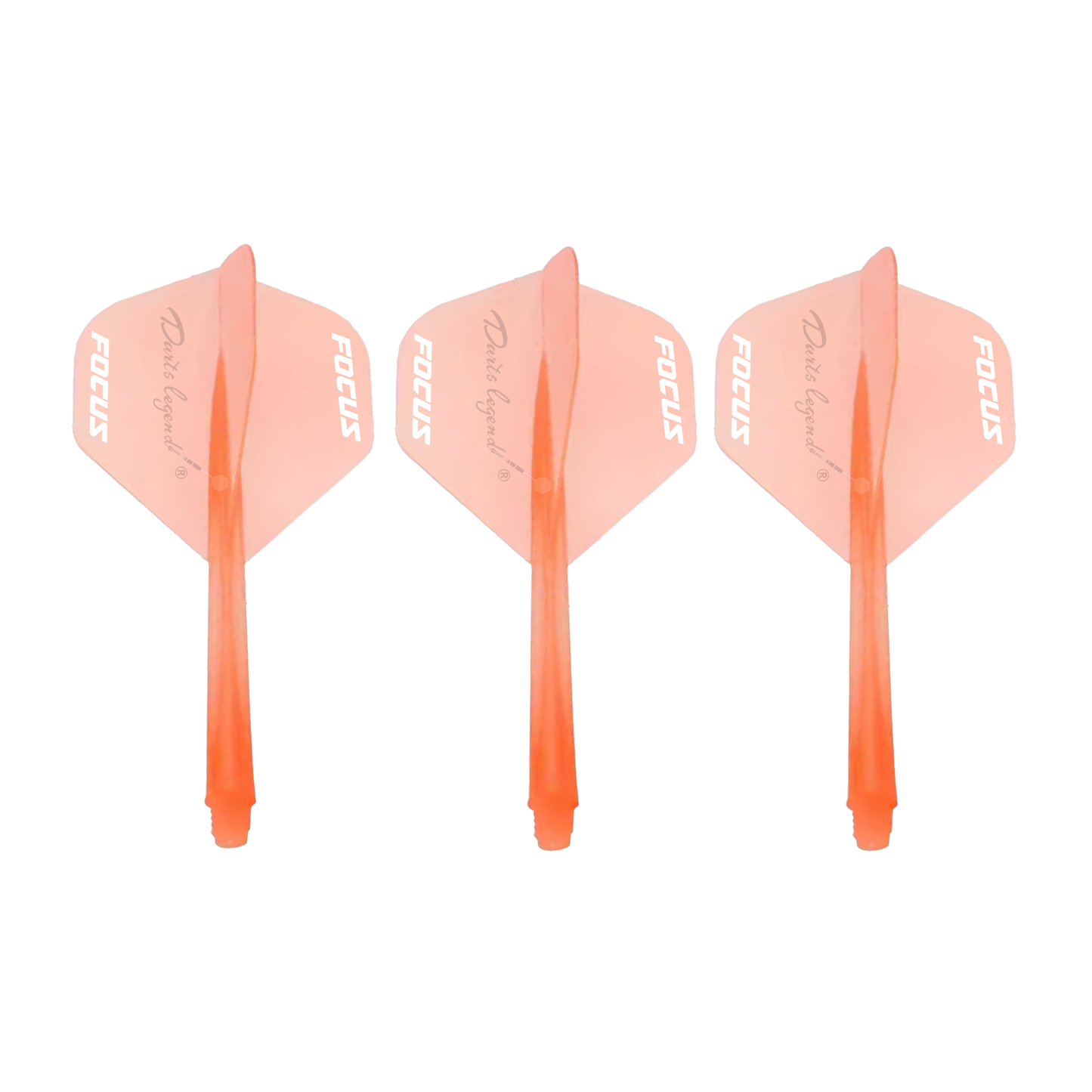 PRO1 integrated dart flights – Hot Orange one-piece flight and stem combo for vibrant style and consistent performance | INC-APPAREL