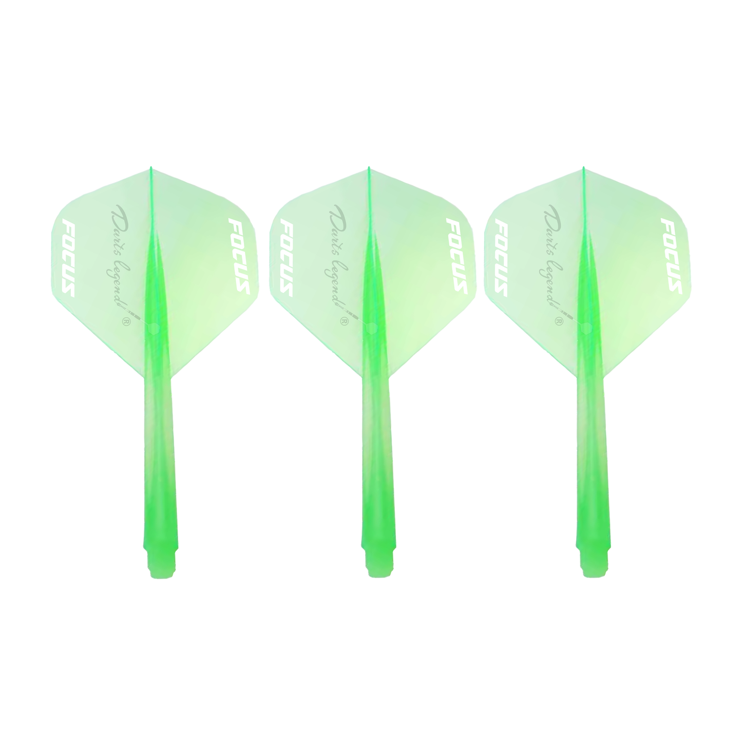PRO1 integrated dart flights – Viridis green one-piece flight and stem combo for precision and visual clarity | INC-APPAREL
