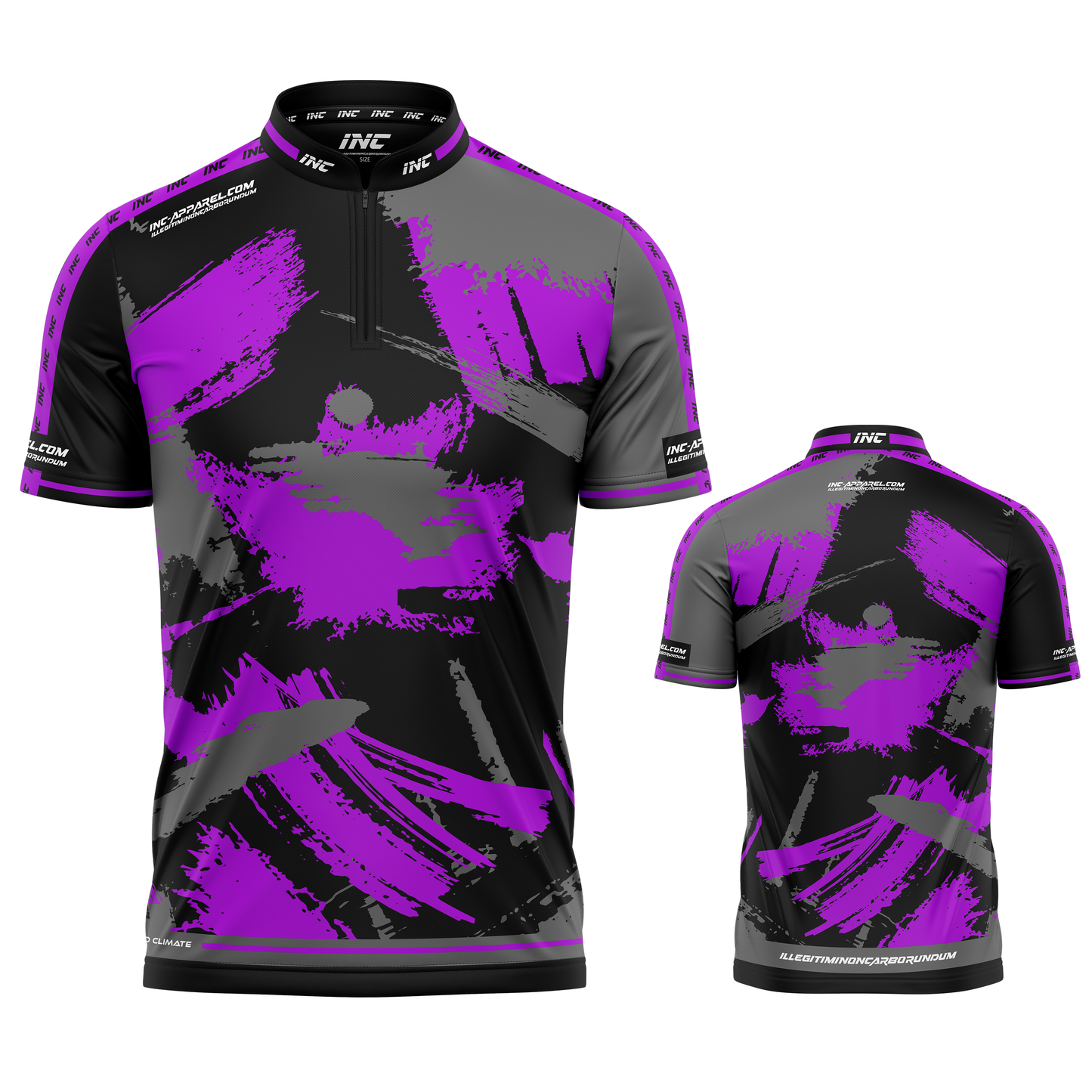 Rogatus Tenebris Vox Darts and Pool Shirt by INC-APPAREL – dark breathable moisture-wicking performance darts shirt