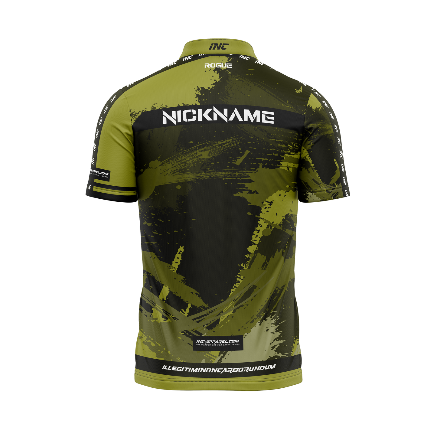 Rogue Camouflatus Pro1 Darts Shirt – Back View | INC-APPAREL