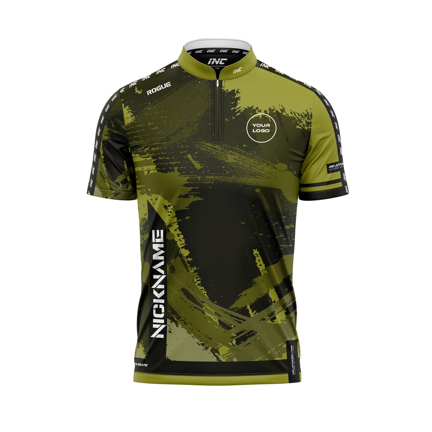 Rogue Camouflatus Pro1 Darts Shirt – Front View | INC-APPAREL