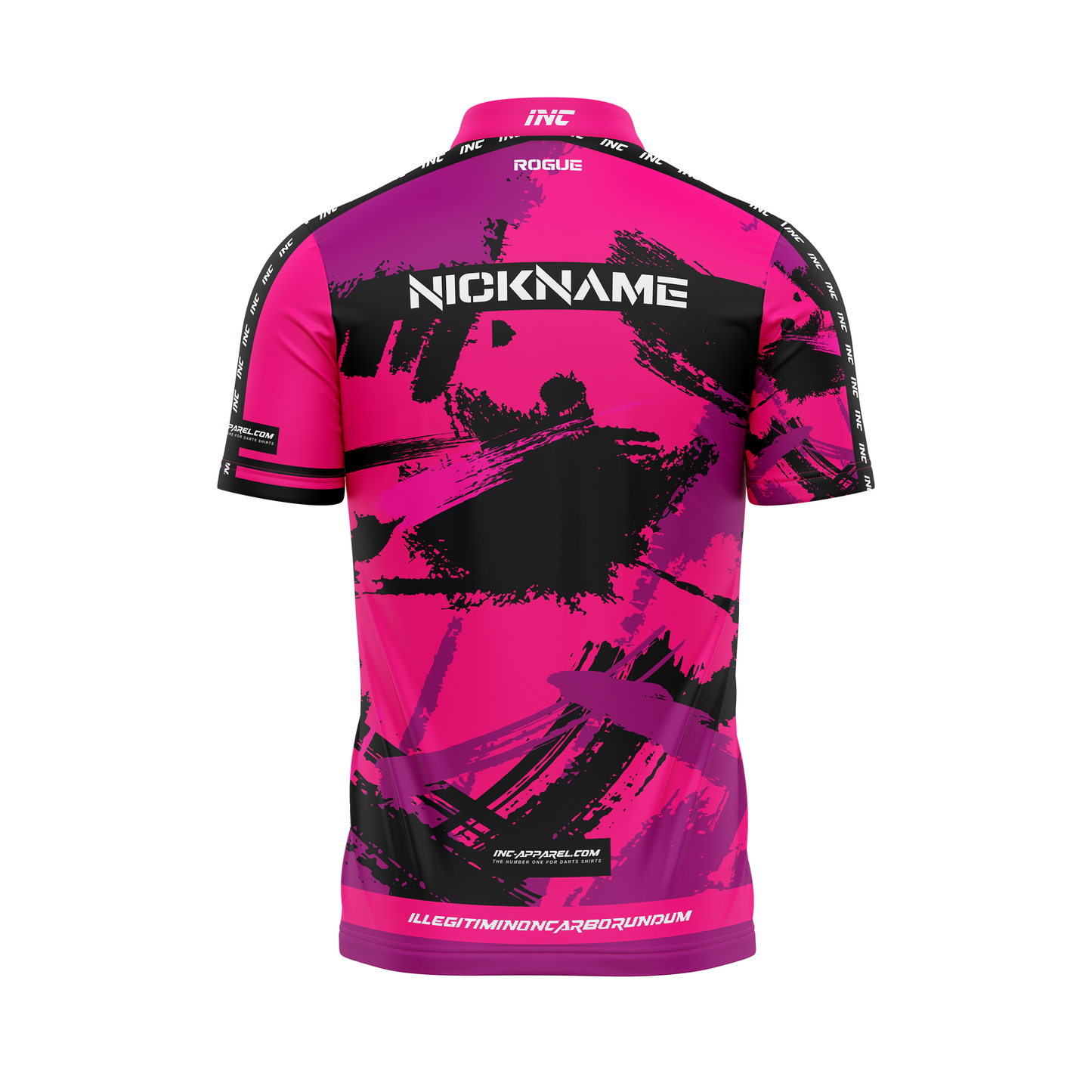 Rogue Furor Pro1 Darts Shirt – Back View | INC-APPAREL