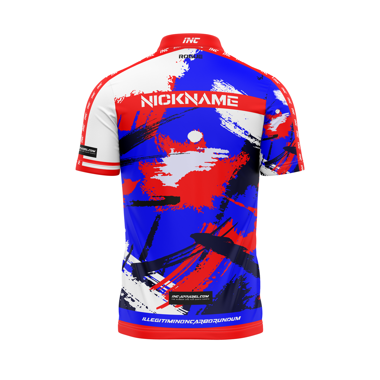 Rogue Patriot Pro1 Darts Shirt – Back View | INC-APPAREL