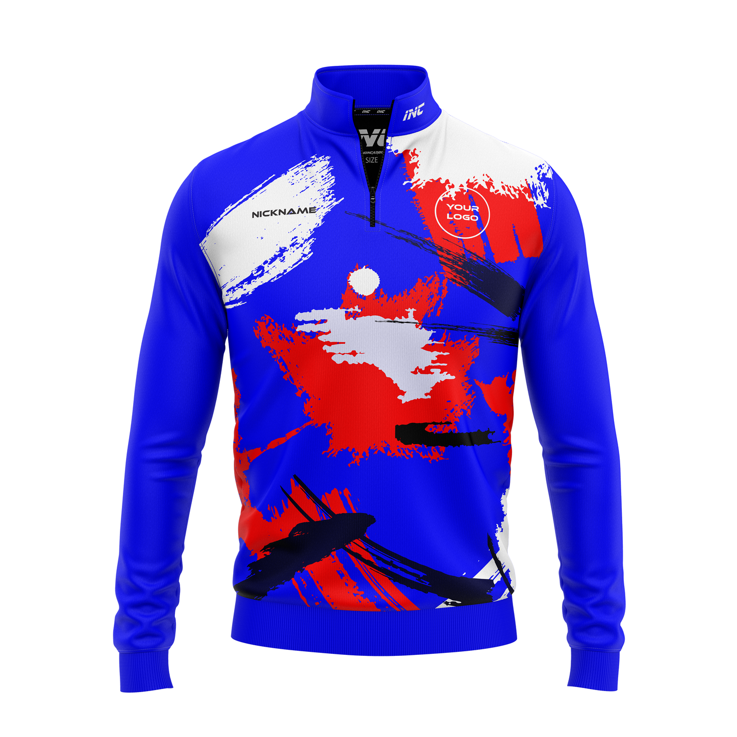 Rogue Patriot Quarter Zip Darts Midlayer – Front View | INC-APPAREL