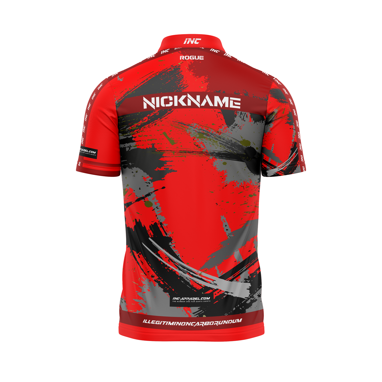 Rogue Sanguis Pro1 Darts Shirt – Back View | INC-APPAREL