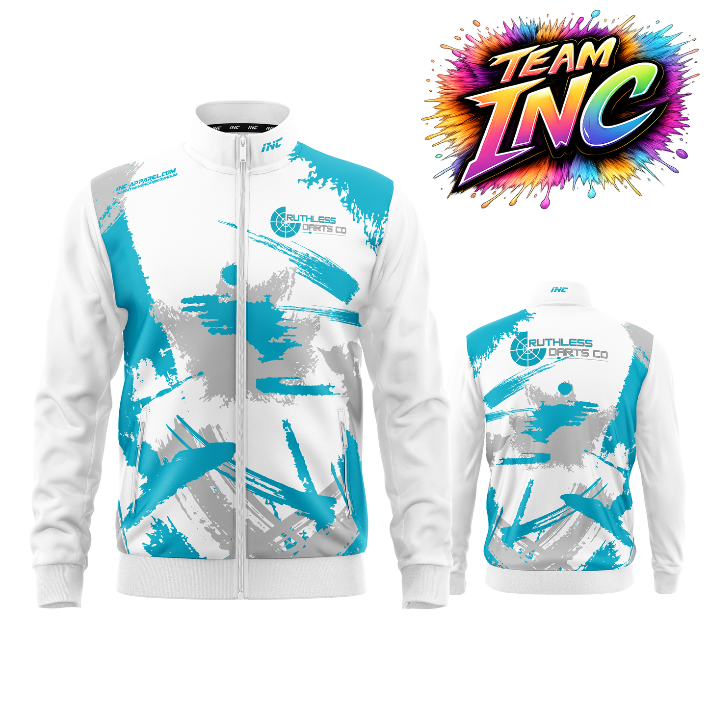 Ruthless Darts Co Academy Tournament Jacket from INC-APPAREL – official academy jacket for darts competition and travel.