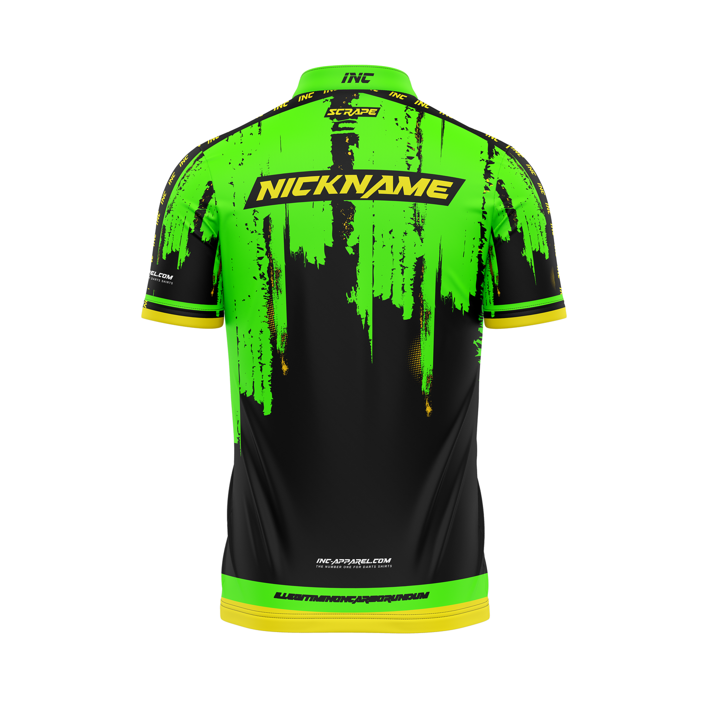 Scrape Aurelius Pro1 Darts Shirt – Back View | INC-APPAREL