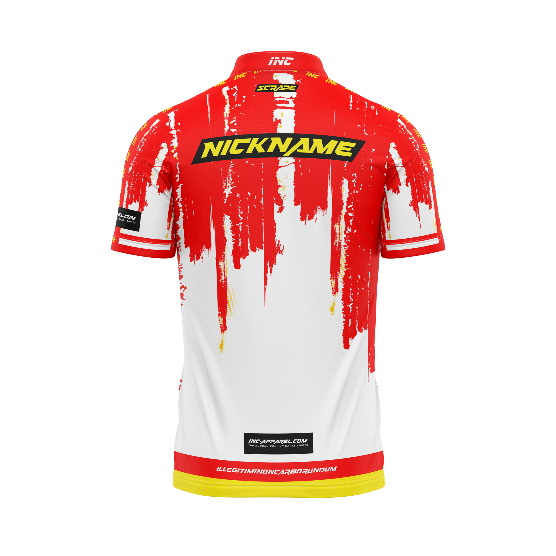 Scrape Brutus Pro1 Darts Shirt – Back View | INC-APPAREL