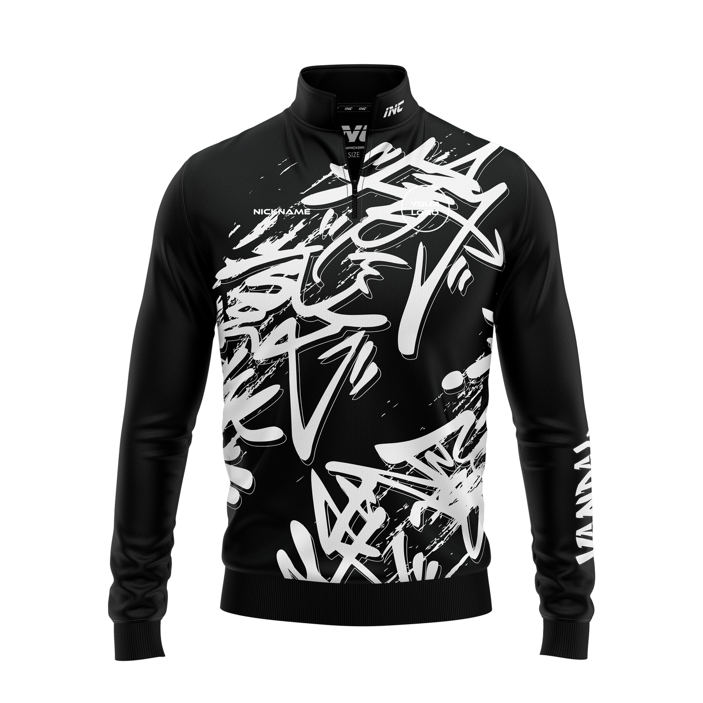 Vandal Albus Quarter Zip Darts Midlayer – Front View | INC-APPAREL