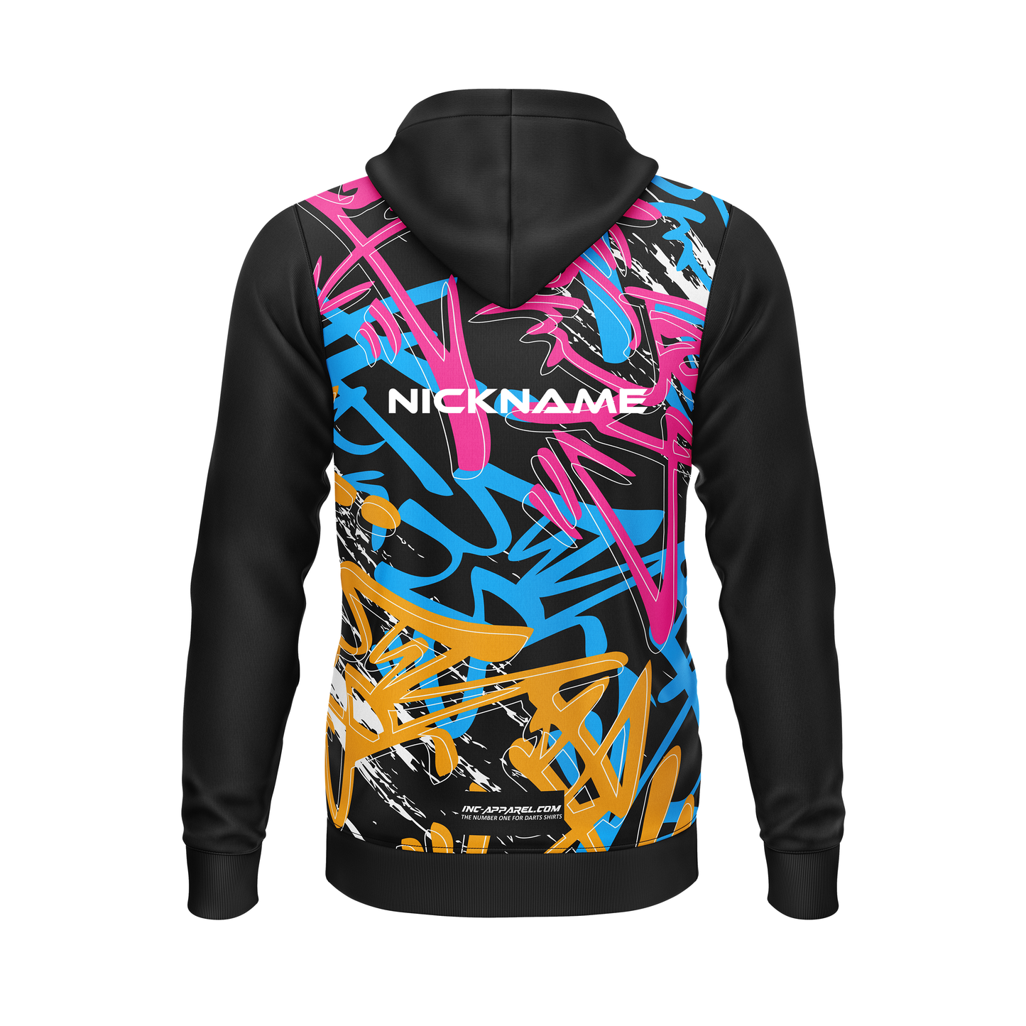 Vandal Negrum Darts Hoodie – Back View | INC-APPAREL