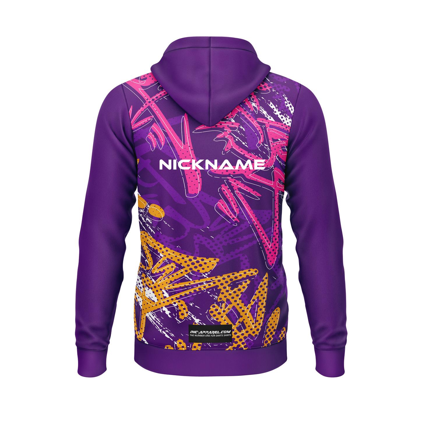 Vandal Purpura Darts Hoodie – Back View | INC-APPAREL