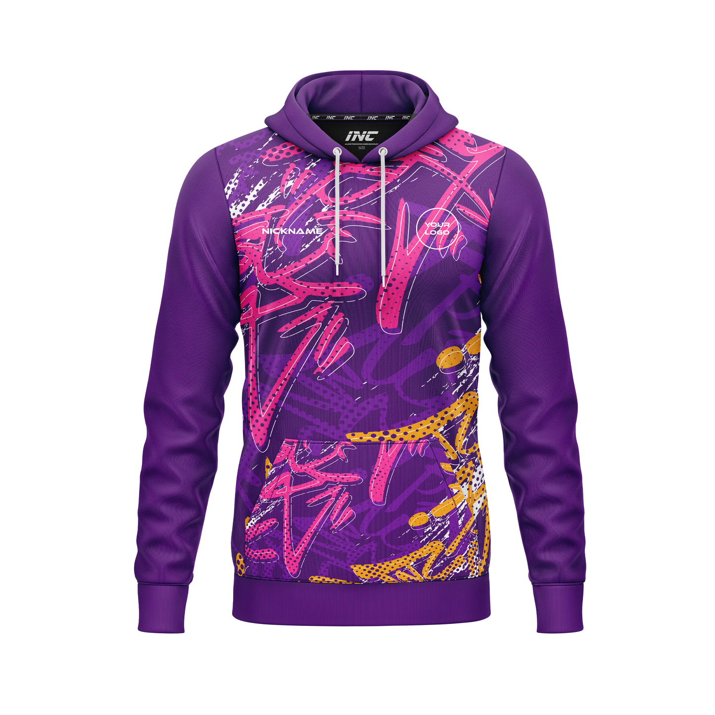 Vandal Purpura Darts Hoodie – Front View | INC-APPAREL