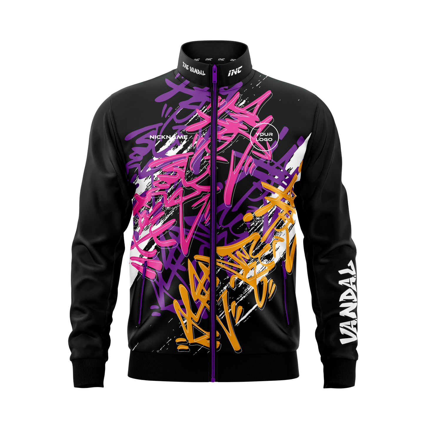 Vandal Purpura Darts Tournament Jacket – Front View | INC-APPAREL