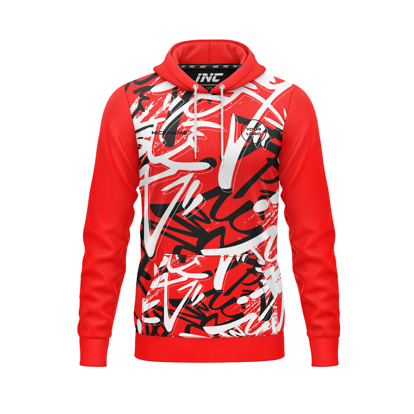 Vandal Ruber Negrum Albus Darts Hoodie – Front View | INC-APPAREL