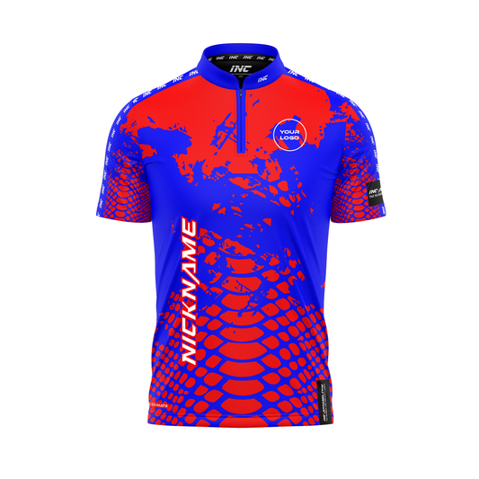 Venom Caeruleus Ruber PRO1 Darts Shirt – Front View | INC-APPAREL