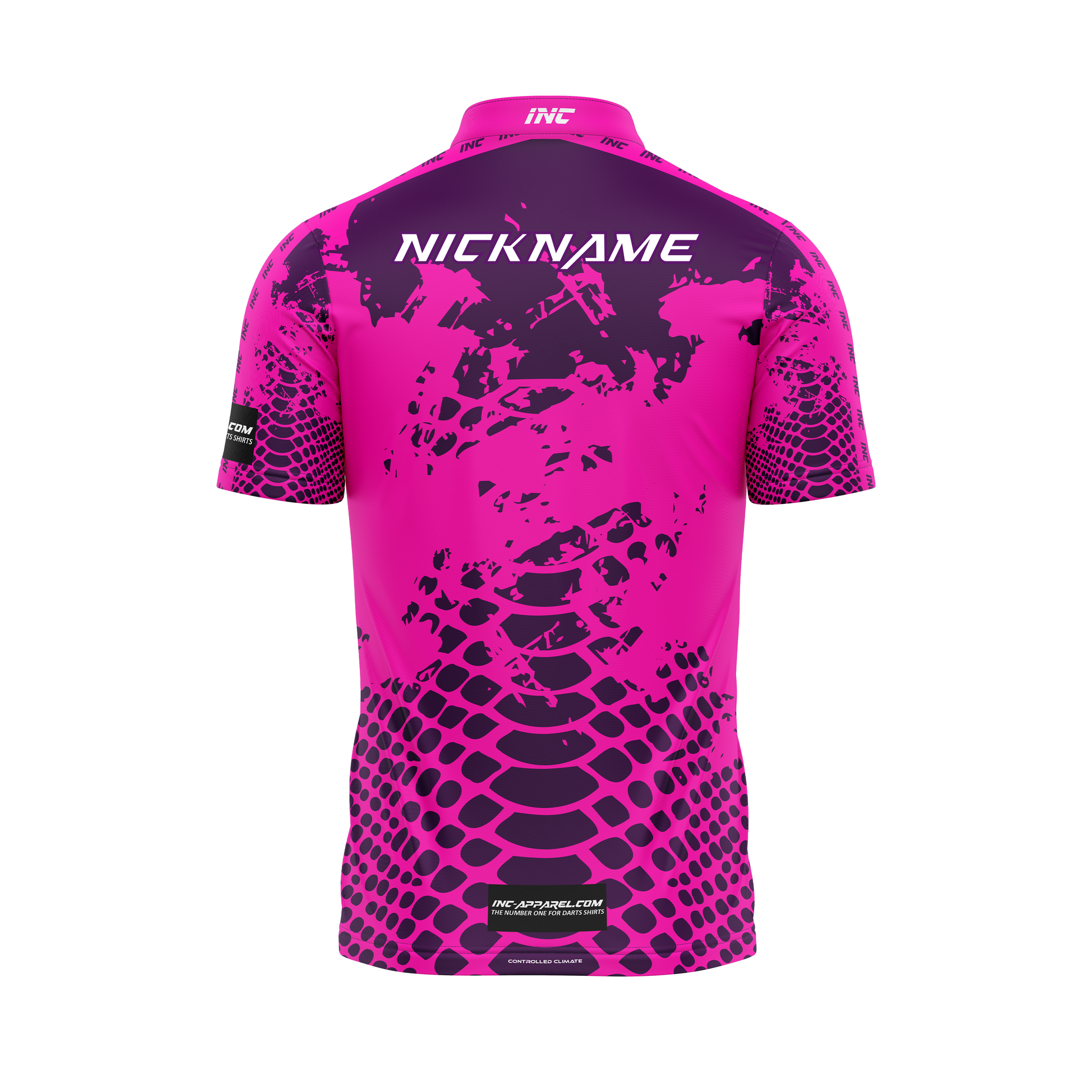 Venom Rosus Purpura Pro1 Darts Shirt – Back View | INC-APPAREL