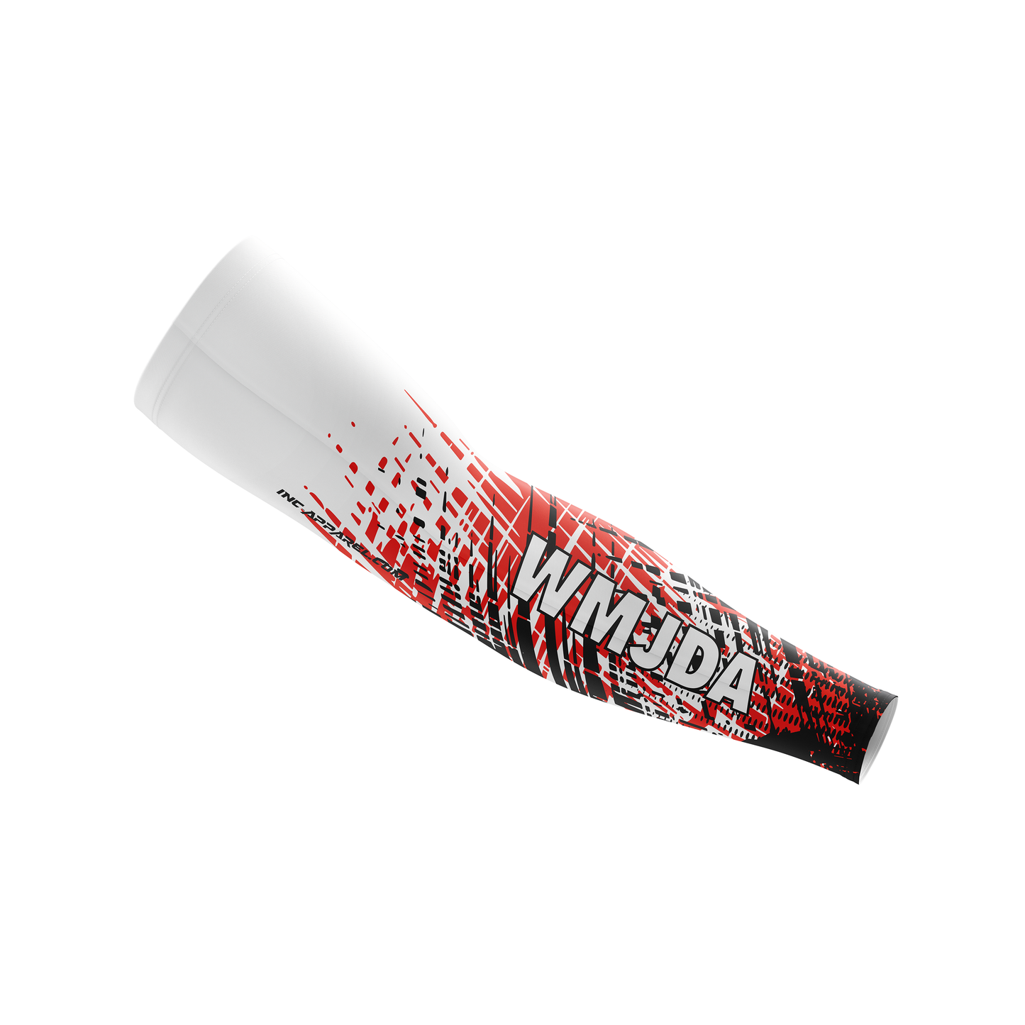 West Midlands Junior Darts Academy Sleeve from INC-APPAREL – made-to-order compression arm sleeve with breathable fabric and official academy branding.