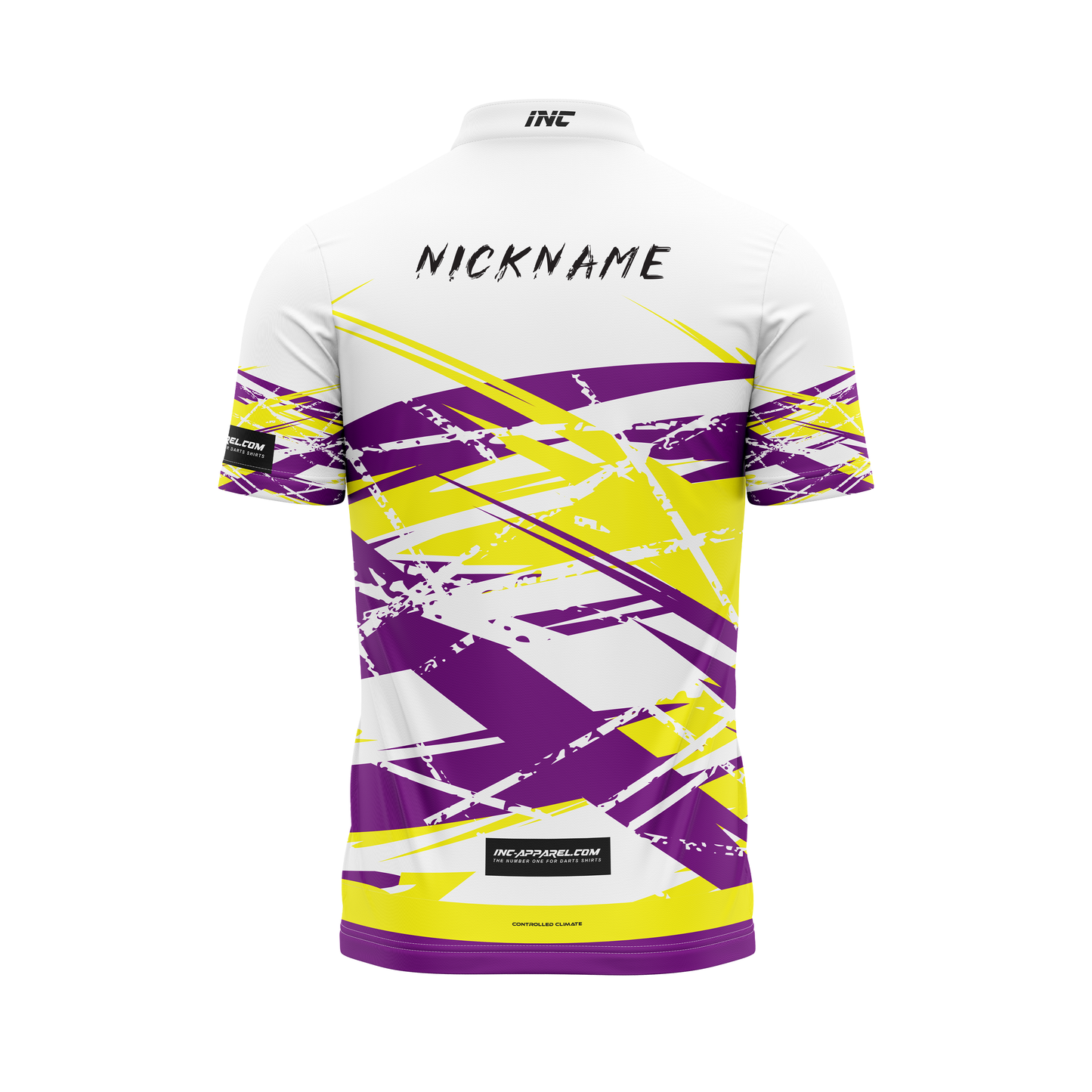 X Apollo Albus Pro1 Darts Shirt – Back View | INC-APPAREL