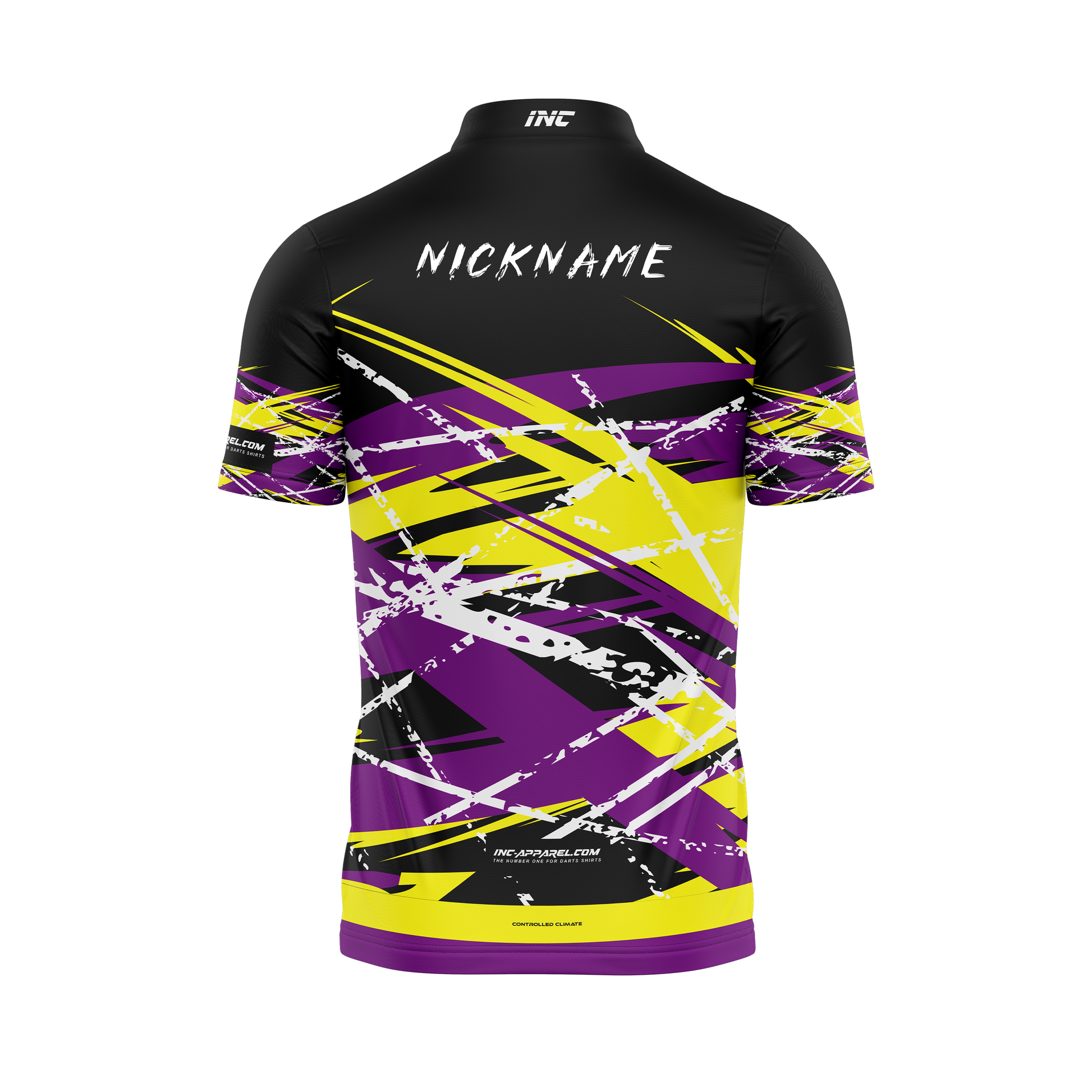 X Apollo Pro1 Darts Shirt – Back View | INC-APPAREL