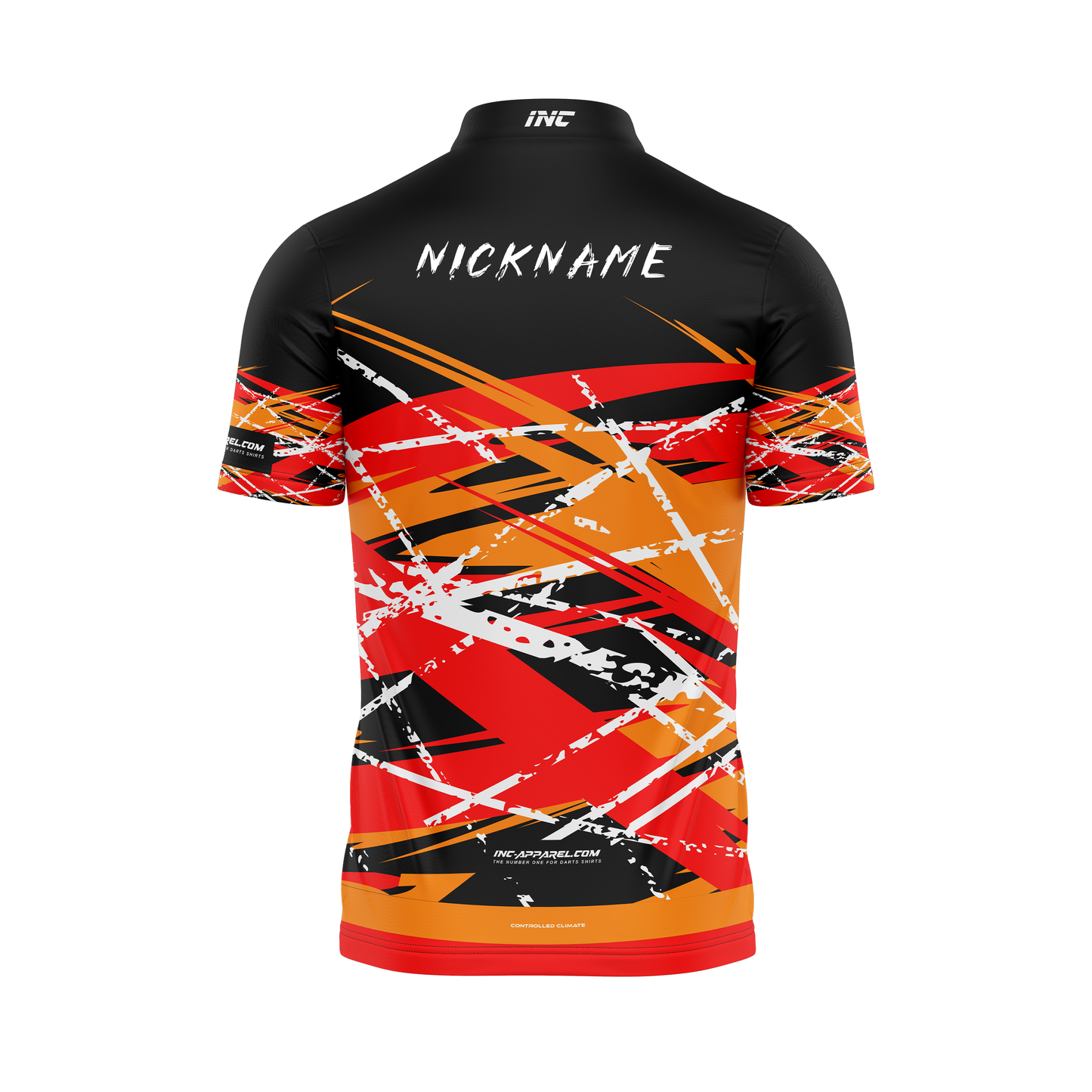 X Vesta Pro1 Darts Shirt – Back View | INC-APPAREL