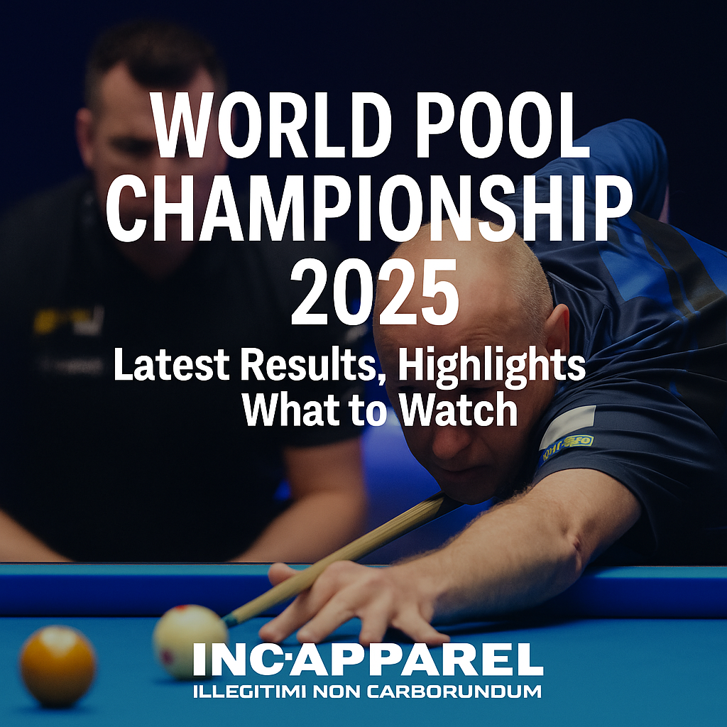 World Pool Championship 2025 players in action – follow results, highlights, and updates on INC‑APPAREL.