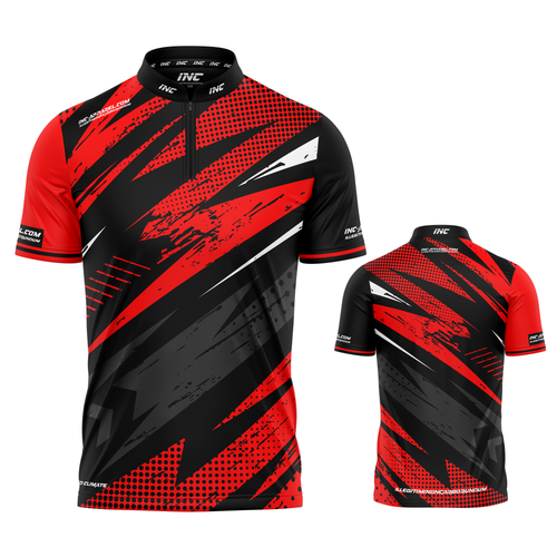 Acies Red and Black Darts/Pool Shirt from INC-APPAREL