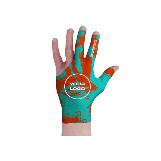 Ars Occulta Pool Glove – Teal and Orange Billiards Glove | INC-APPAREL