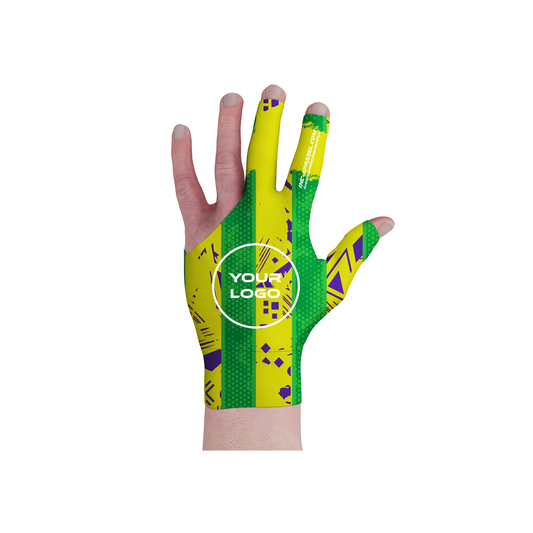 Aurora Ultima Pool Glove – Green and Yellow Billiards Glove | INC-APPAREL