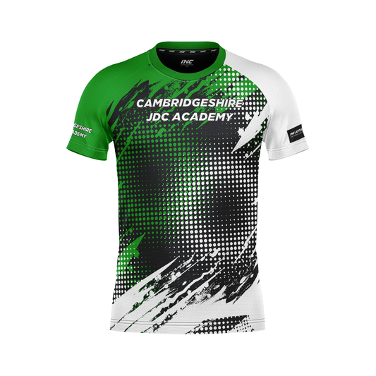 Cambridgeshire Darts Academy Training Tee – Front View | INC-APPAREL