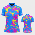 Vesanus Blue/Pink Darts Pool Shirt - Womens