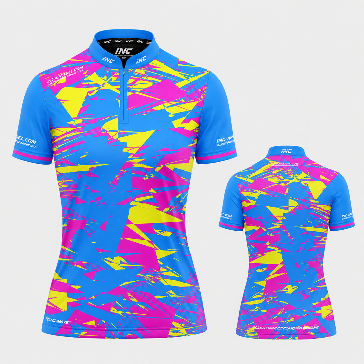 Vesanus Blue/Pink Darts Pool Shirt - Womens