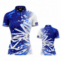 Bicolor Blue and White Pool Shirt - Womens