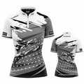 Cupio Grey White Pool/Darts Shirt - Womens