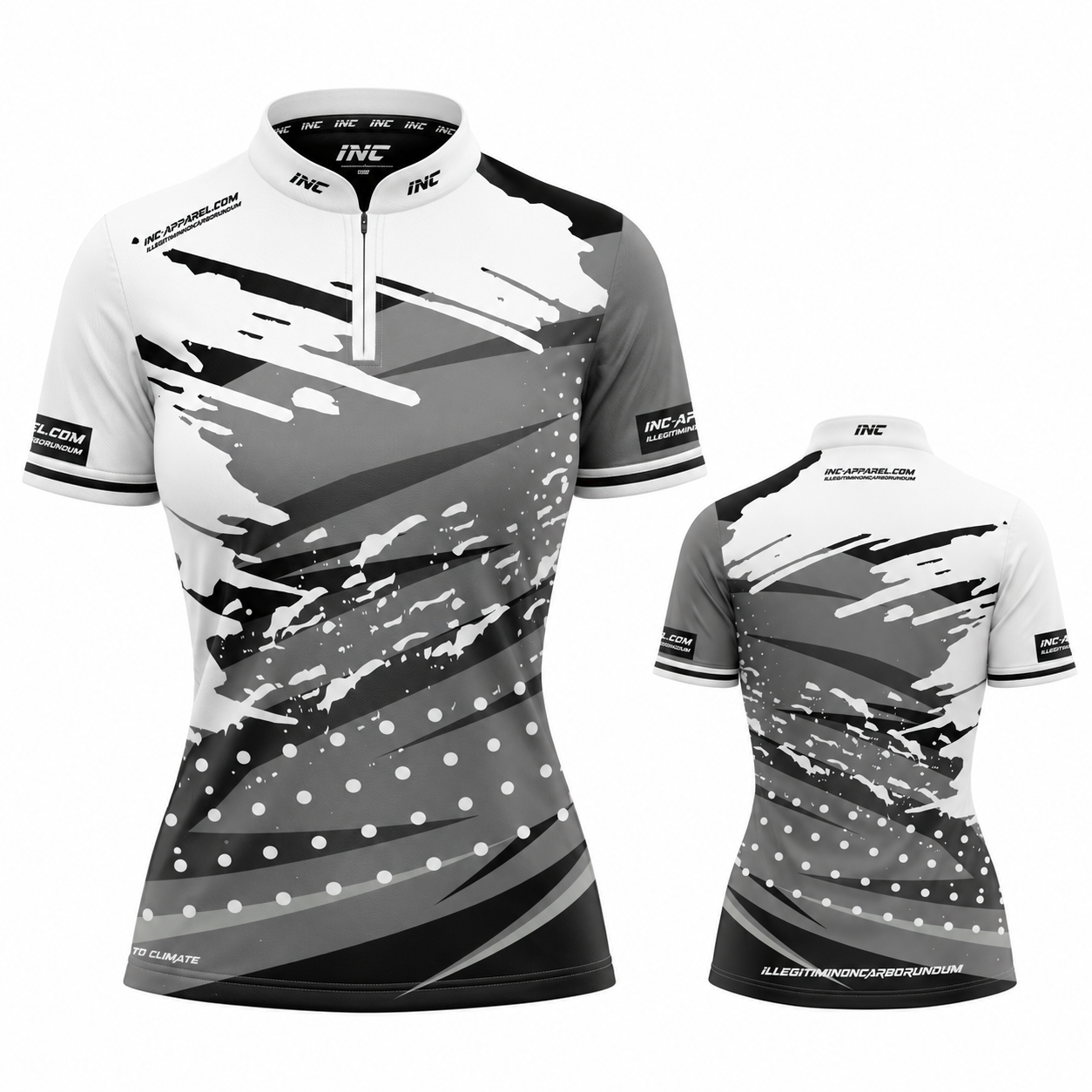 Cupio Grey White Pool/Darts Shirt - Womens