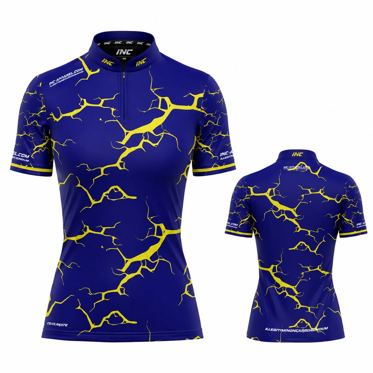 Fulmen Blue Yellow Shirt - Womens