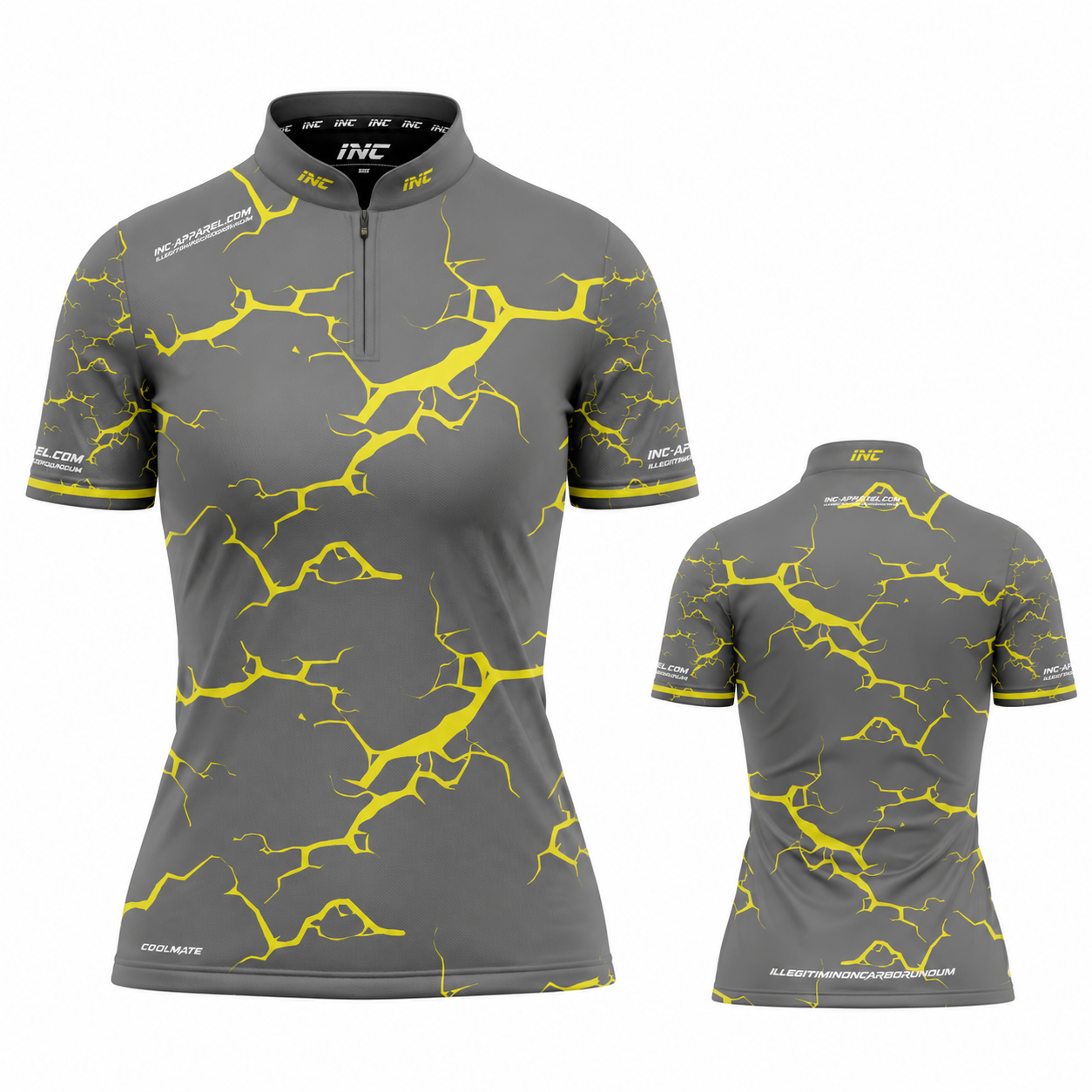 Fulmen Grey Yellow Shirt - Womens