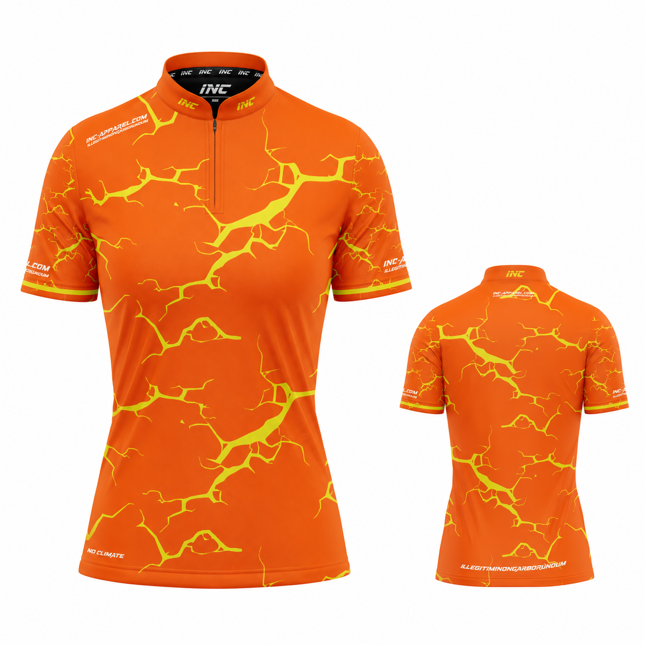 Fulmen Orange Yellow Shirt - Womens