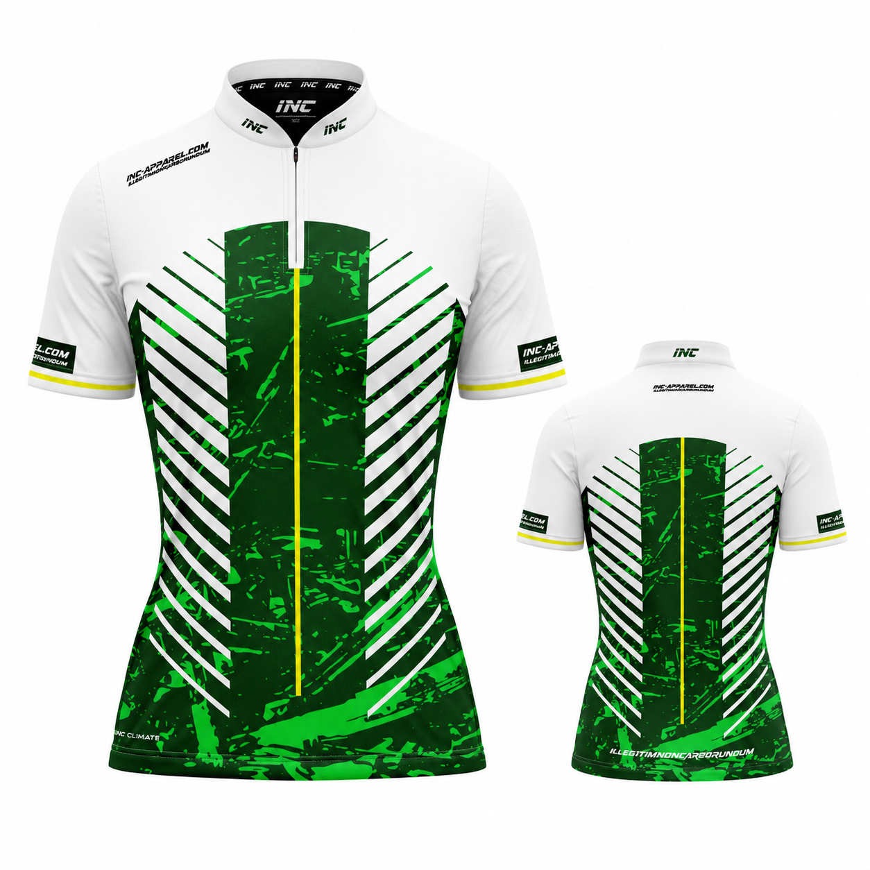 Glacialis Lumen Green White and Yellow Pool Shirt - Womens