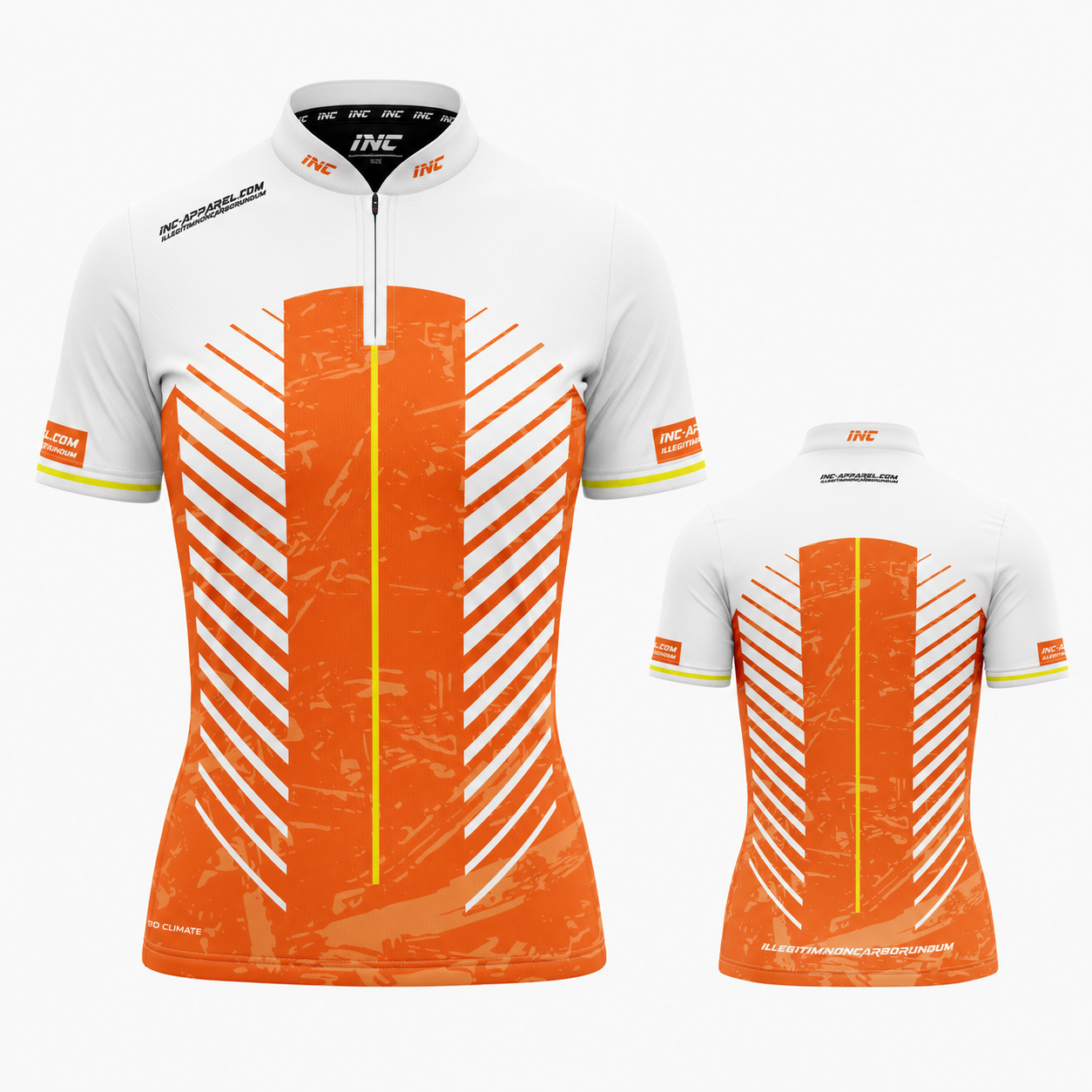 Glacialis Lumen Orange White and Yellow Pool Shirt - Womens