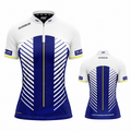 Glacialis Lumen Blue White and Yellow Pool Shirt - Womens